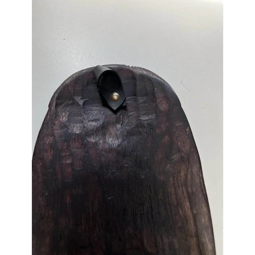 Vintage Carved Hard Wood African Style Mask Home Wall Decor 17